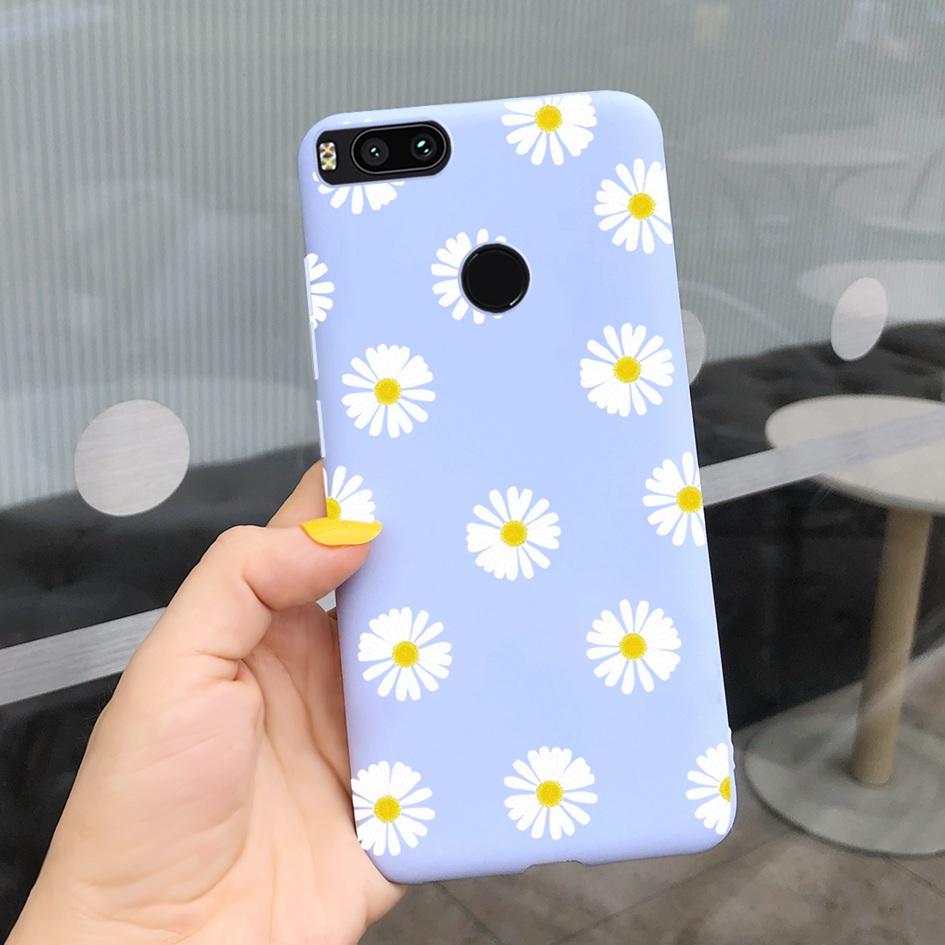 

For Xiaomi Mi A1 5X Case New Butterfly Sunflower Patterns Soft Protector Bumper Cover For Xiomi Mi A1 MiA1 Mi5X Phone Cases 5.5 Xiaomi Mi A1
