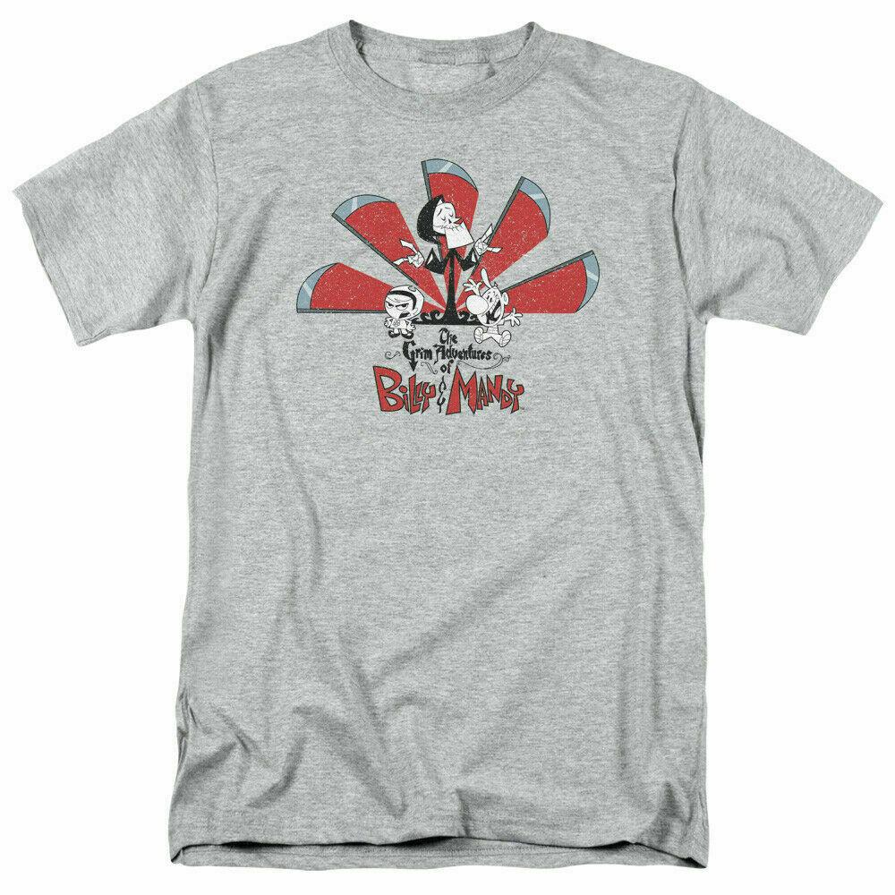 Grim Adventures of Billy Mandy Grim Adventures T Shirt Mens Licensed Toon Gray L