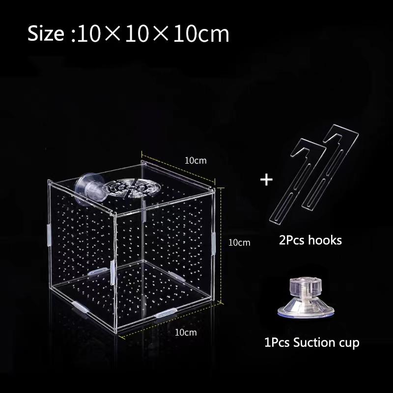 HighTransparent Acrylic Aquarium Fish Breeding Feeding Isolation Box Fish Aquarium Breeder Hatching Incubator Tank  Accessories
