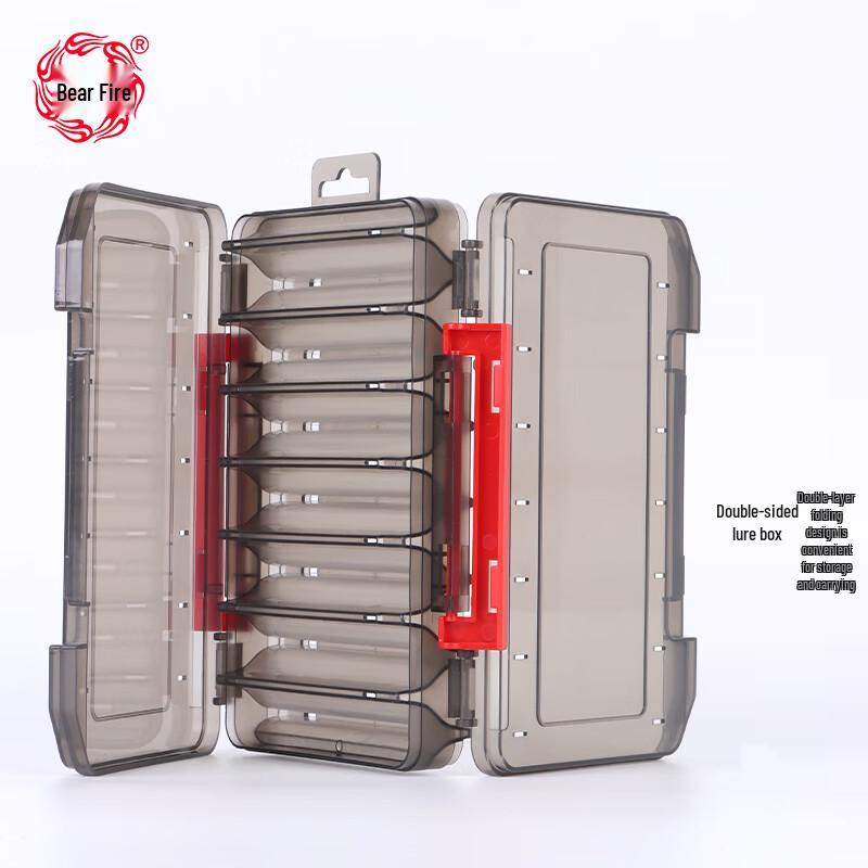Portable Double-Sided Fishing Lure and Tackle Box