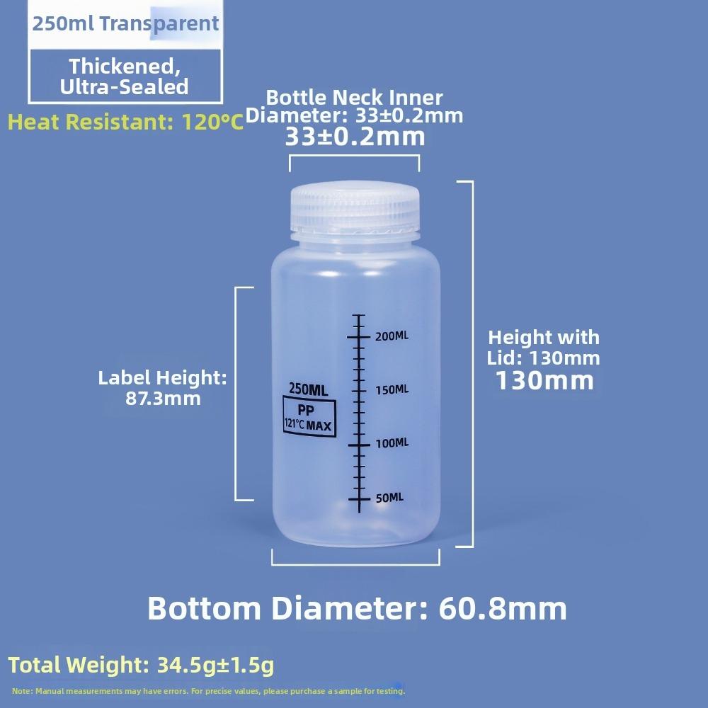 Transparente Laborflasche 30-1000ml Lagerflasche Weithals Reagenzflasche Für Labore