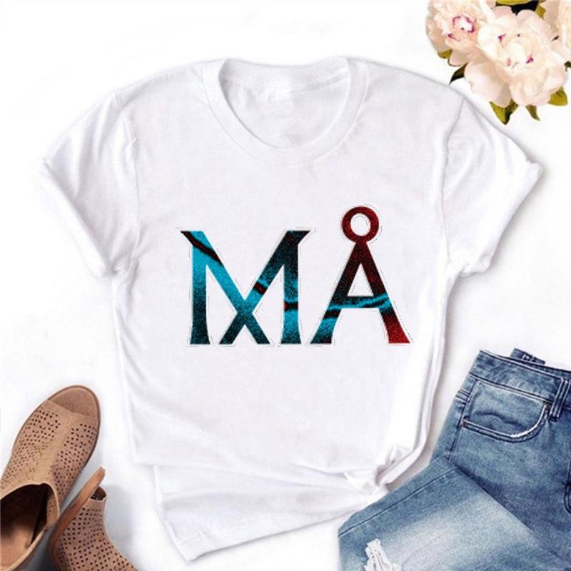 Graphic Tee Maneskin T Shirts Graphic Print Women Clothes Female Clothing Harajuku Short Sleeve T-Shirts 90S Top