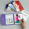 Folding Watercolor Coloring Drawing Book, DIY Decompression Adult Watercolor Practice Graffiti Painting