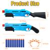 Non-Toxic Kids Outdoor Manual Foam Dart Blaster Gun With Dual Handles Safe Ammo Soft Bullet Multi Colors For Children
