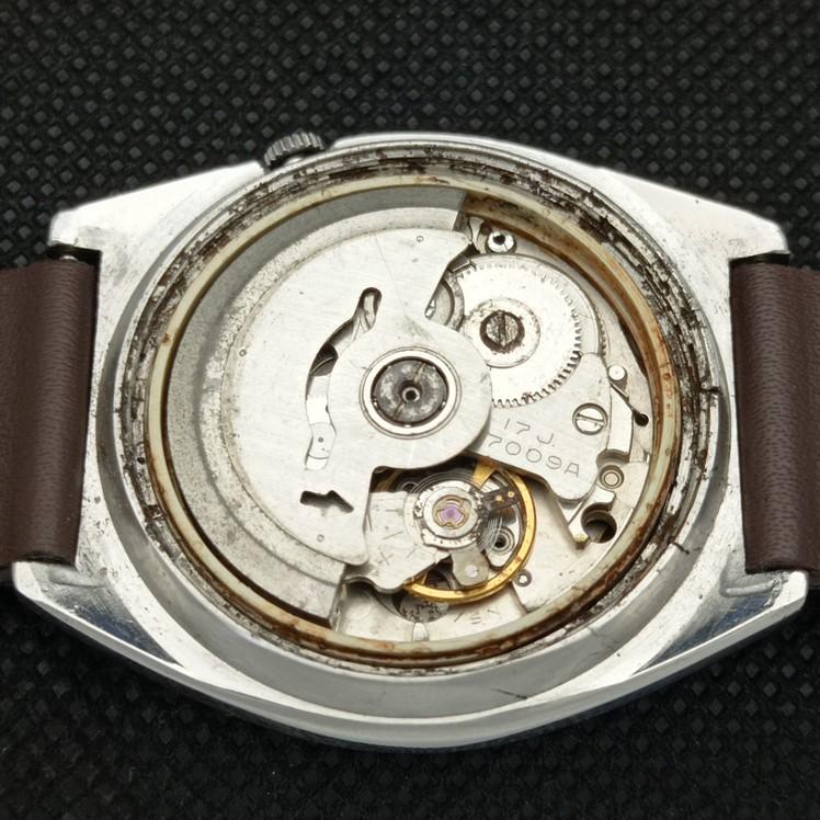USED VINTAGE SEIKO AUTOMATIC 7009A JAPAN MENS D/D BROWN WATCH 621e-a415941-2 SKU621e-a415941