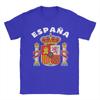 Men National Emblem Seal Symbol Coat of Arms of Spain T Shirt Pure Cotton Tops Short Sleeve Round Collar Tees Big Size TShirt