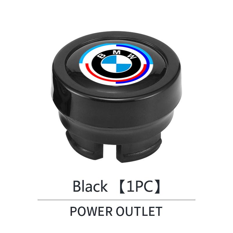 For BMW M E46 E90 E60 Car Cigarette Lighter Cover Button Protective Case Anti Dust Cap Decoration For BMW 50th Anniversary 1 3 5 7 series E83 F16 E70