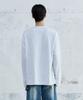 MAISON MINED Doodle Heart Long Sleeve Melange White