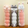 Caterpillar Pig Long Rabbit Husky Plush Toy Stuffed Doll Gift Bedroom Decoration