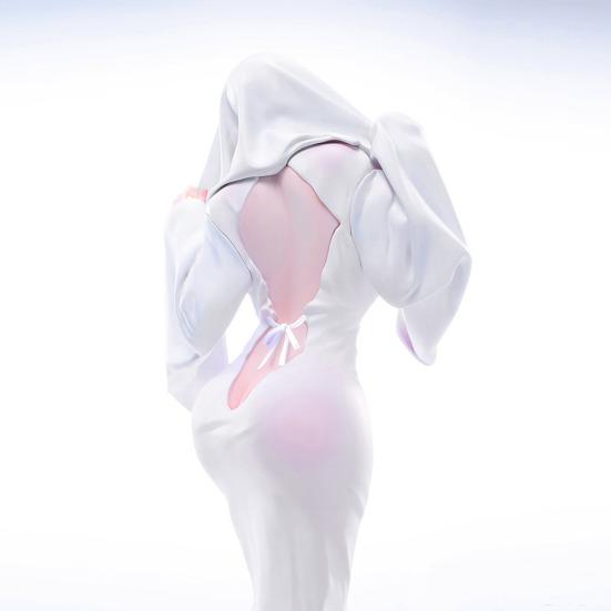 Figurine Dame Fantôme PVC Déguisement Fantôme Fille Anime Figurine Statue Halloween Effrayant Cosplay Fille Fantôme Décoration Ornement de Bureau Maison