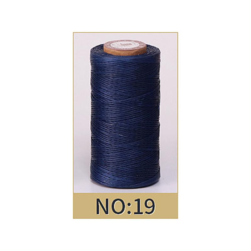 Hilo Encerado de 0,8 mm de Grosor para Cuero, Cordón Encerado para Manualidades DIY, Hilo para Coser a Mano, Hilo Plano Encerado para Coser