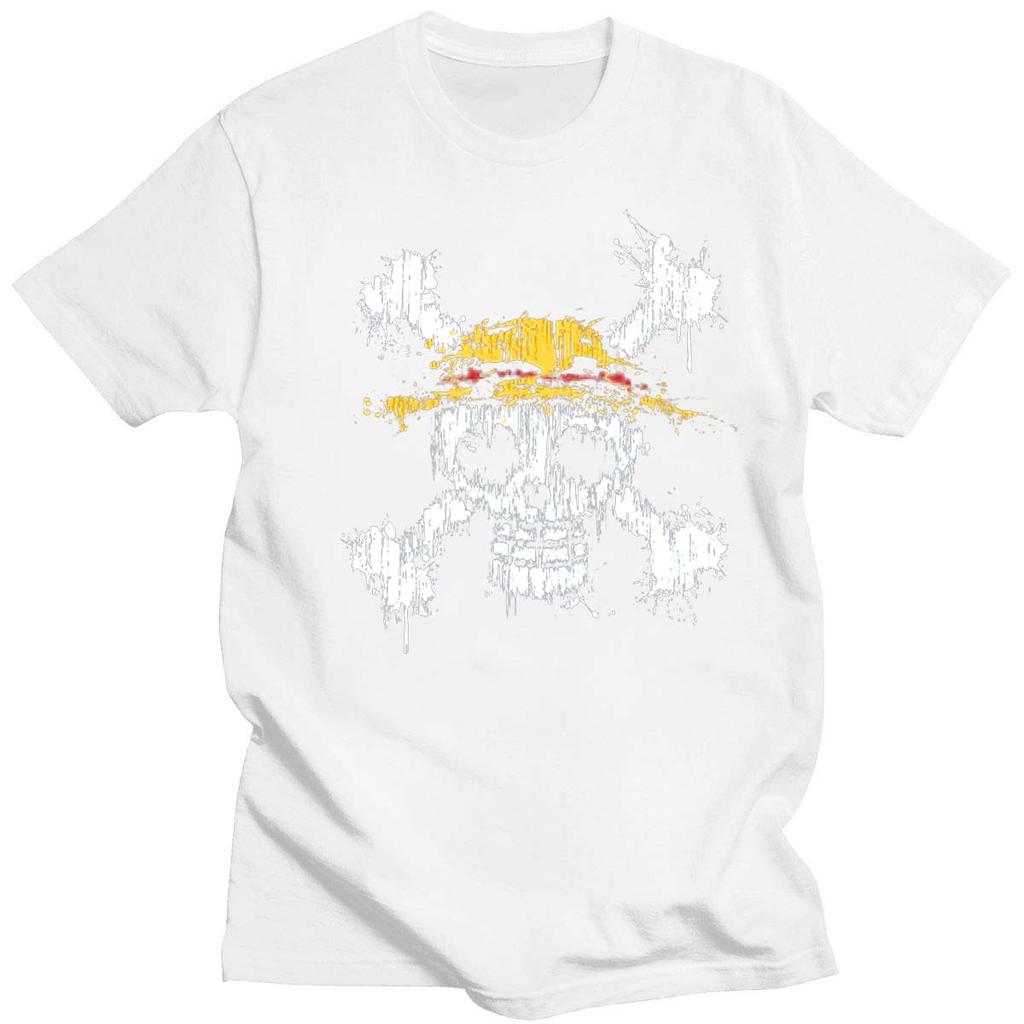Anime One Piece Luffy Sanji Zoro Tony Chopper Summer Men T-shirt Harajuku Funny Tops Ullzang Cartoon 90s Streetwear Top Tees