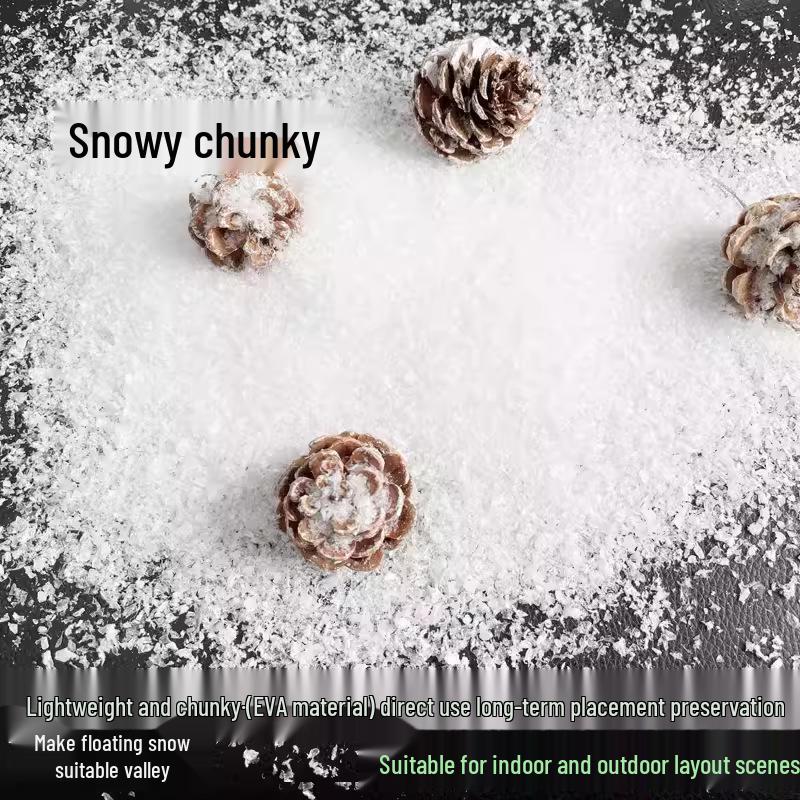 

Flickering Christmas Snow Scenery Window Display: Artificial Snow Powder for Photo Shoots and Decoration