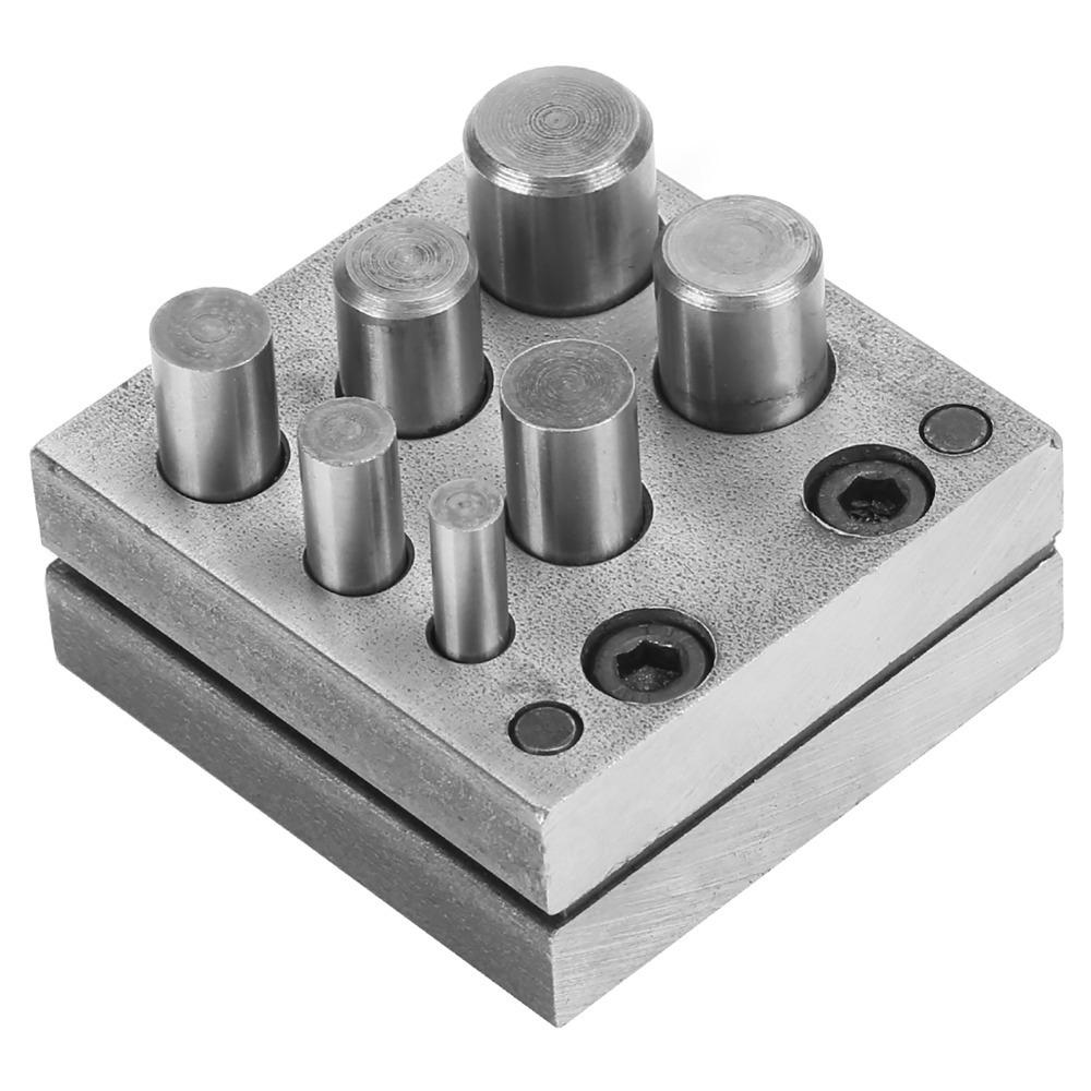 Round hole Hole Puncher 7 holes Punch Disc Jewelry equipment Craft Tool Metal processing 7-Hole