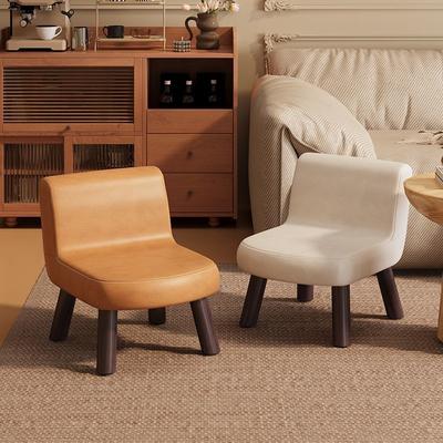 Household Low Back Small Chair Adult Bench Children's Living Room Coffee Table Low Foot Sofa Stool Shoe Stool