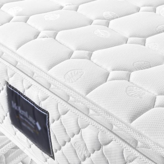Comfy Sleep 1 Set Upholstered Bed Elegant Lines Slatted Frame Pure Color Mattress for Home