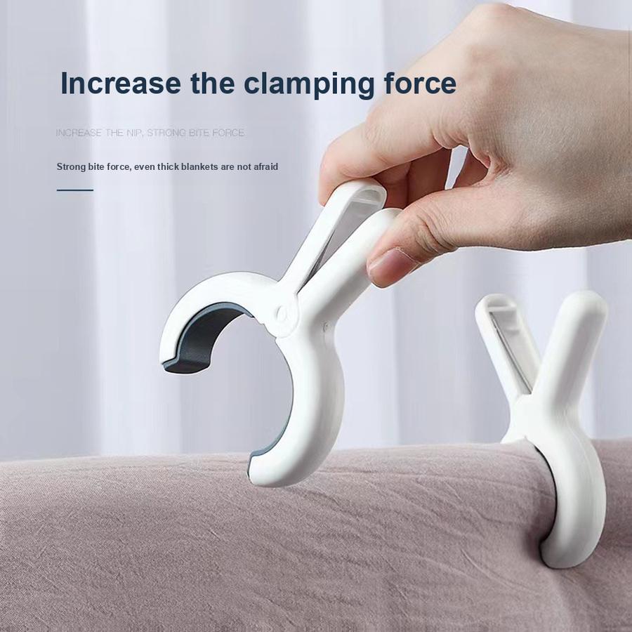 10 pcs New Household Adhesive-Free Plastic Clothes Hanger for Bedding, Anti-Wind Drying Fixed Device, Clothes Drying Dedicated Fixer
