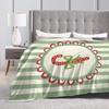 Warm Soft BlanketsStudents Picnic New Year Plaid & Pattern Throw Blanket  Flannel Bedspread For Living Room Funny Sofa Bed Cover