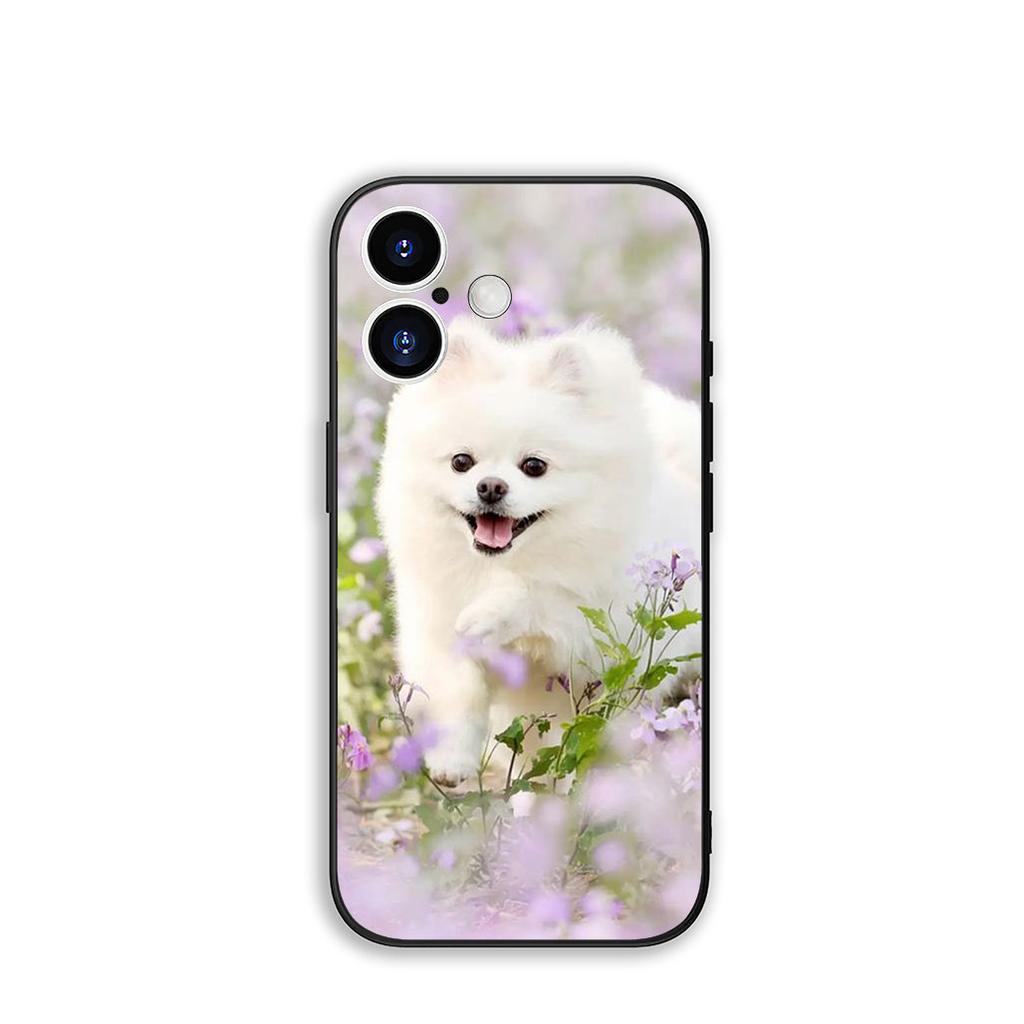 Phone Cover Pet Pomeranian Dog Casing for Samsung Galaxy S25 S24 S22 S23 FE Ultra Plus A56 A05 A06 A15 A16 A55 S7 Edge Case