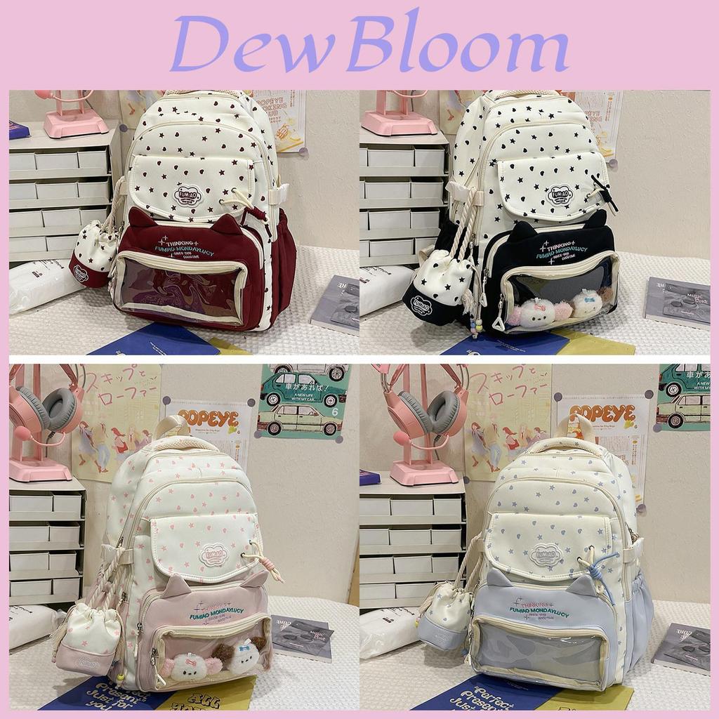 Japanese Girls Backpack With Nylon Material And Large Capacity For School Use