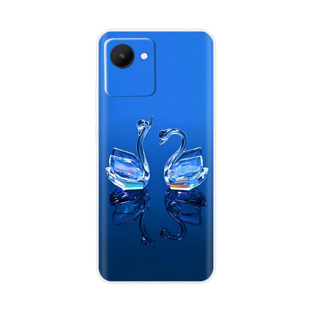 Etui Torba na Telefon Komórkowy Do Realme C30 Etui RealmeC30S Pokrowiec Do OPPO Realme C30S C30 s RealmeC30 Miękki Przezroczysty Silikonowy Tylny Pokrowiec