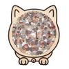 Монтессори Образование Животные Форма Деревянные Пазлы для Детей Кошка Игрушки-Башни Пазл Мозговые Игры Пазл-Мозаика Декор Раскраска