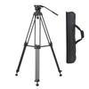 D1801 Professional Photography Tripod Stand Aluminium Alloy with 360 Degrees Panorama Fluid Hydraulic Bowl Head 3