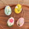 Diy Foam Eggs For Easter Painted Flowers Decorative Eggs Easter Simulation Egg Hanging Decoration