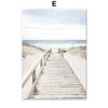 Summer Sea Ocean Beach Landscape Nature Wall Art Canvas - Modern Simple Nordic Style Bedroom  Poster Print