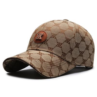 Spring Summer Plaid Hat Women's Black Baseball Cap Men's Outdoor Sunscreen Cap