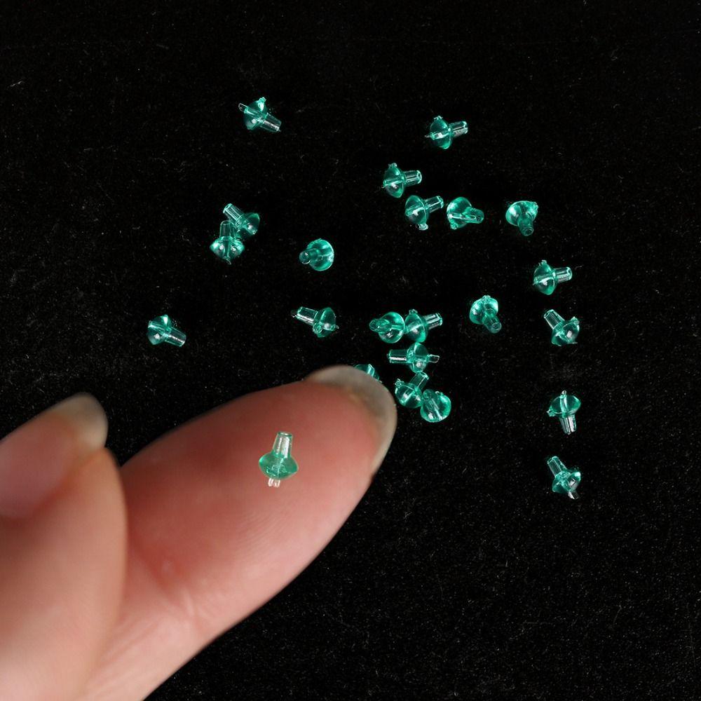 50Pcs PVC Fishing Hook Beads Rubber Fishing Hook Stops Fishing Rubber Beads Fishing Accessories