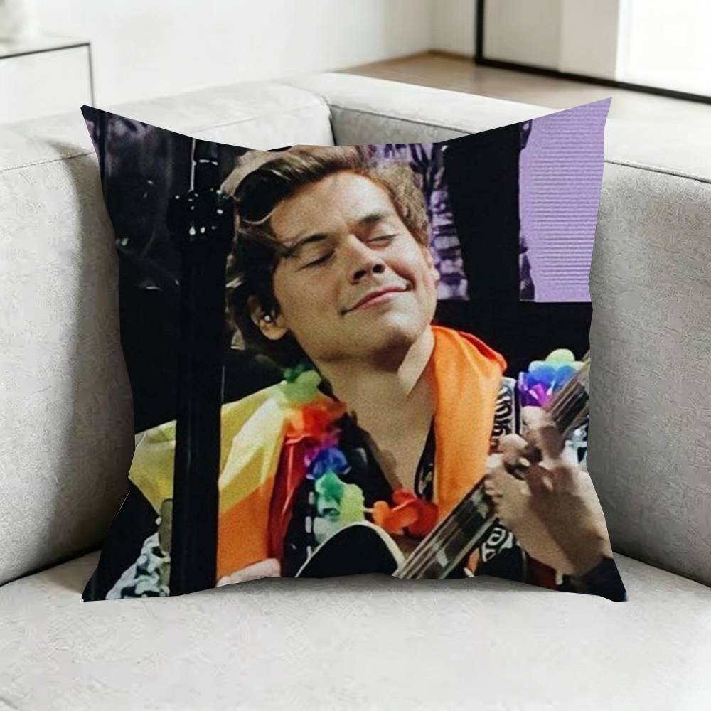 Harry Styles Harry House Pillow Case Square DoubleSided Sofa Cushion Cover Bedroom Bedside Pillow Gift