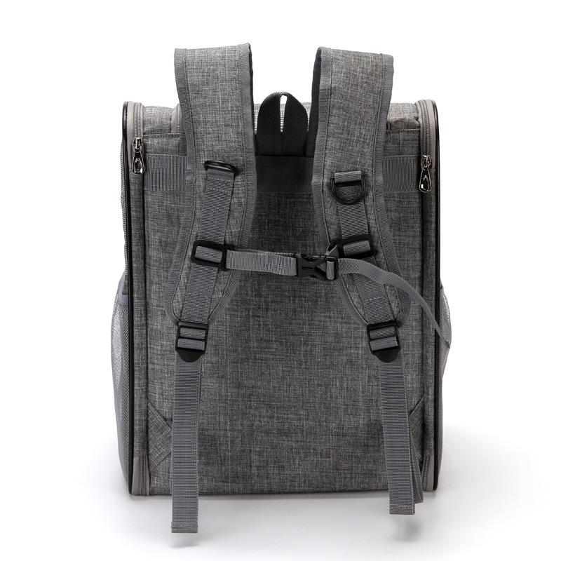 Car Carrier for Cat Cage with Sunroof & Pet Backpack for Dogs