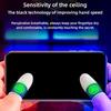 Mobile Finger Sleeve Breathable Nightlight Finger Thumb Gloves Sweatproof Anti Slip Splicing Gamers Gloves for PUBG Phone Gaming
