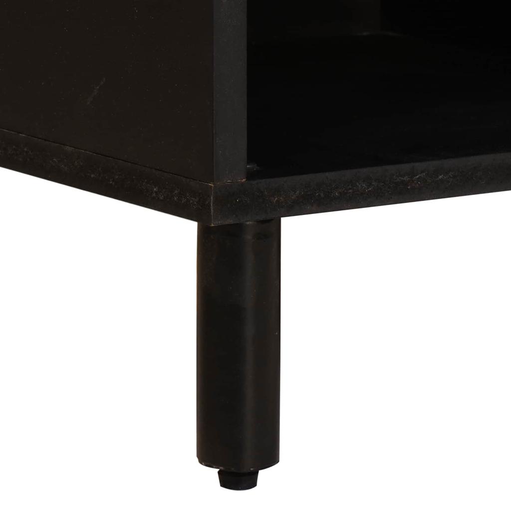 TV Stand White Washed Surface 80 x 33 x 46 cm