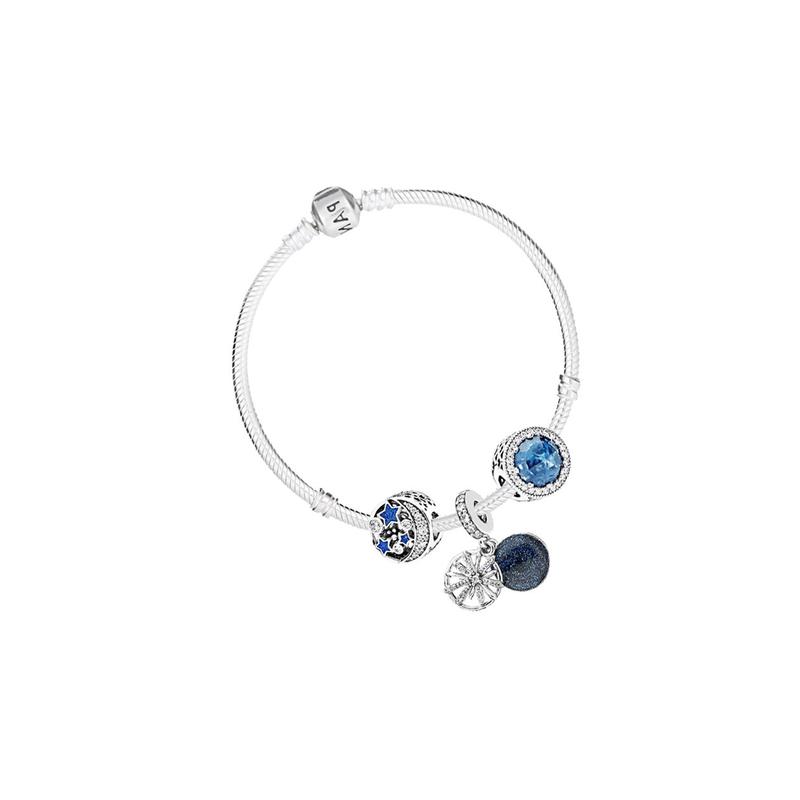 Pandora Fashion Classic 925 Silver Bracelet Women's Blue PDL0204