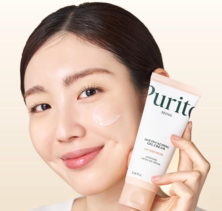 Purito Oat-in Calming Gel Cream 100ml – Lightweight Soothing Moisturizer for Sensitive Skin