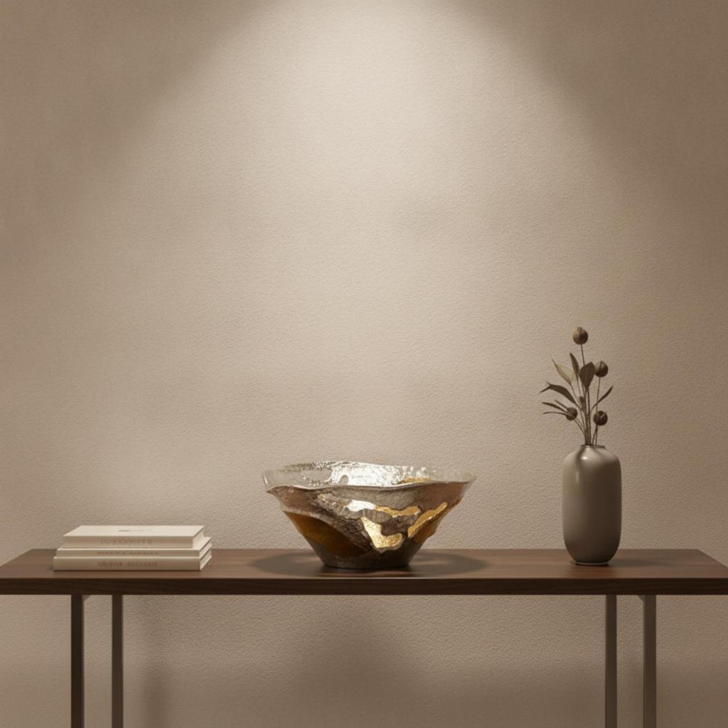Aluminum Decorative Bowl Ornamental for Entryway Decor
