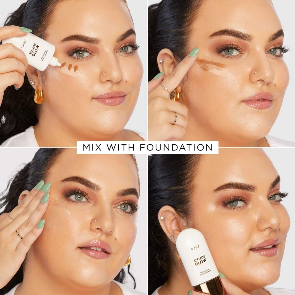 Tarte Key Largo Glow Serum Bronzing Drops For Face   Body 1.18 Fl Oz Deep Bronze Glow