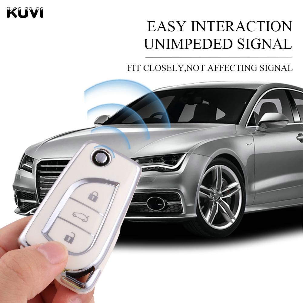 3 Buttons Fashion New Tpu Car Key Cover Case For Toyota Auris Corolla Avensis Verso Yaris Aygo Scion Tc Im Camry Rav4