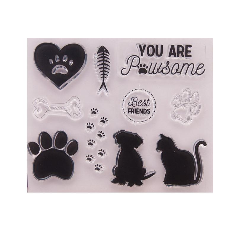 Tampon Et Matrice De Découpe Forme Poulet - Silicone Transparent Et Métal - Pour Scrapbooking, Cartes, Travaux Manuels