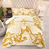 Unique Sacred Coffee Comforter Set Golden Sunburst Angel Hands Holding Coffee Cup Print Quilt Set Retro Bedding Set Home Decor