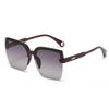 Ins Fashion Sunglasses Women Luxury Brand Designer Square Frameless Sun Glasses Men Ocean Flm Big Frame Sunglass