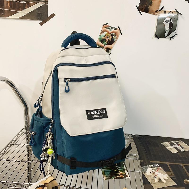 Large capacity Backpacks for Junior High School CampusUses  High School Girls  Versatile Contrast Color College CampusUses' Computer Travel