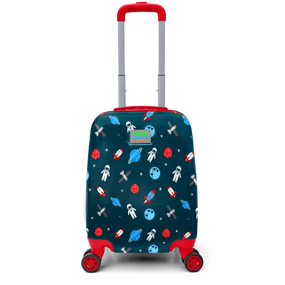

Чемодан Coral High Kids Indigo Red с космическим узором 16749