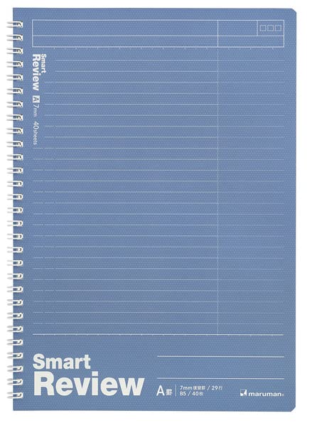 

Блокнот Maruman B5 Smart Review 7 мм в клетку Синий N908A-02 10 штук