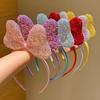 6pcs of Fashionable Multi-Color Sequined Large Bow Headbands Suitable for Girls As Gifts