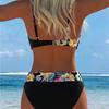 New Sexy Split Twist Bag Small Chest Gathering Foreign Trade Swimsuit for Swimwear