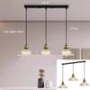 LED Vintage Glass Pendant Light Green Hanging Lamps Living Room Decor Luminaire Hall Bedroom Dining Room Chandelier Ceiling Lamp