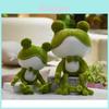 Entzückendes Frosch Plüschkissen Weiches Stofftier Puppe Geschenk Heimdekoration